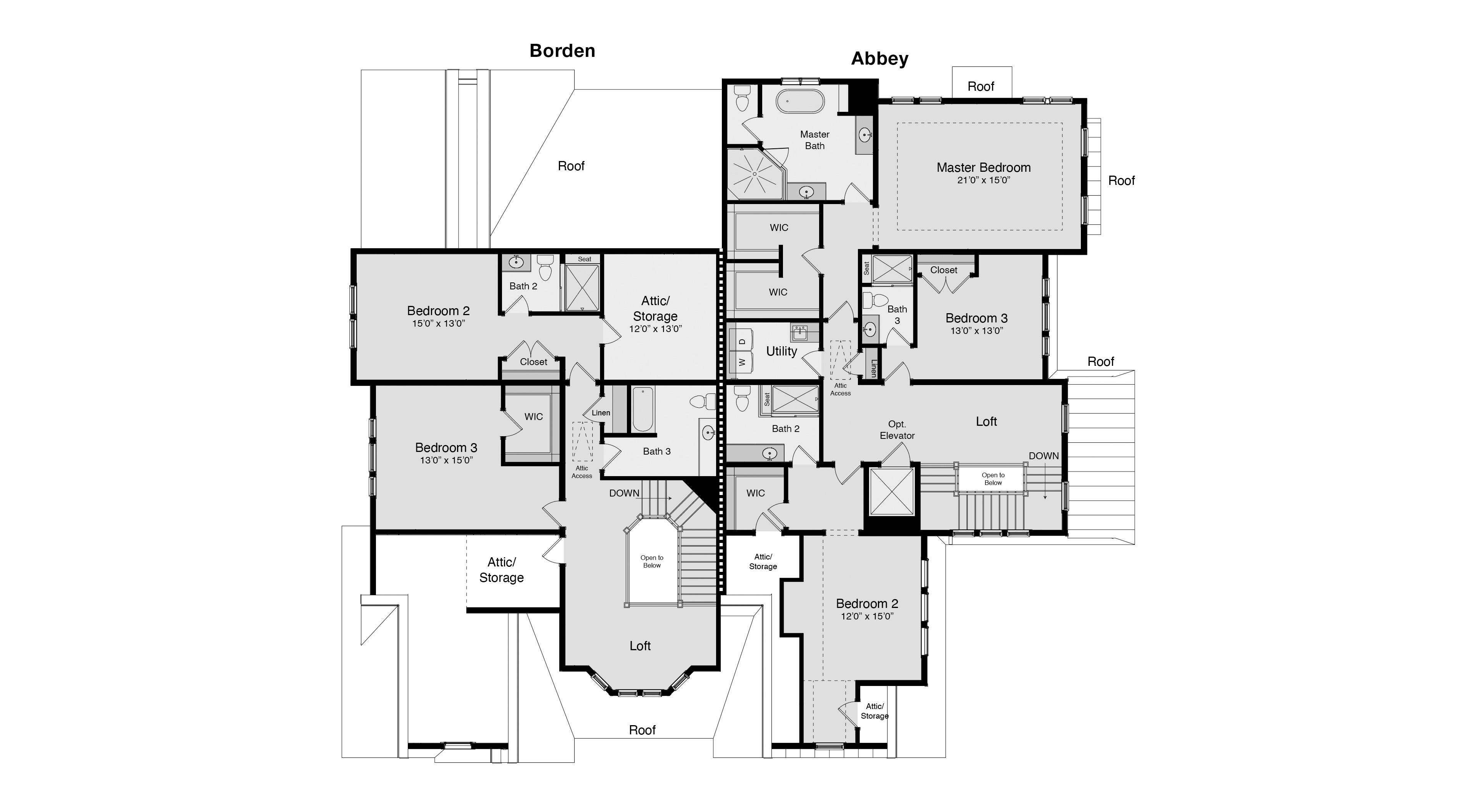 Bingham Park second floor floorplan
